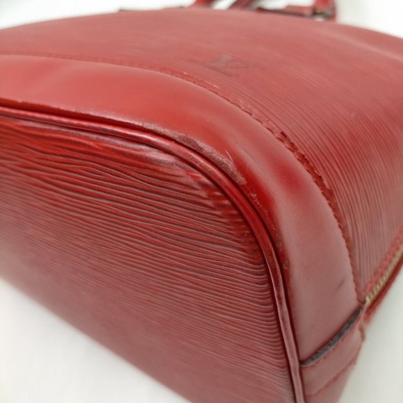 Louis Vuitton LV Hand Bag M52147 Alma Red Epi 2124995 w/ COA - Picture 7 of 16